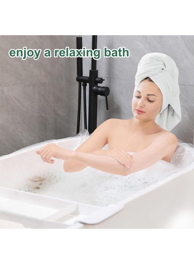Bukela 10-Pack Quality Bathtub Cover Liner Disposable Travel Bathtub Plastic Bag Portable Leak-Proof, Large Thickened Bath Tubs Lining Film for Home Hotel Bathtubs (102 x47 Inch), Each Individually Packaged - Image 5